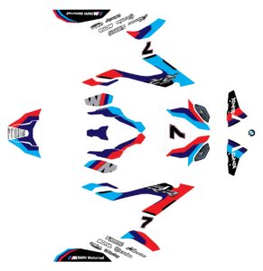 Bmw S1000rr 2019 Current Msport Decal Kit Layout Black