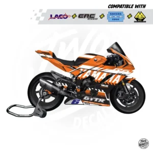 Rbk K2 Yamaha R6 Black Orange White Render