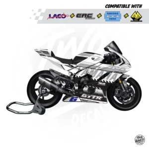 Rbk K5 Yamaha R6 White Grey Black Render