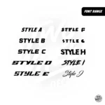 Rider Id Font Styles