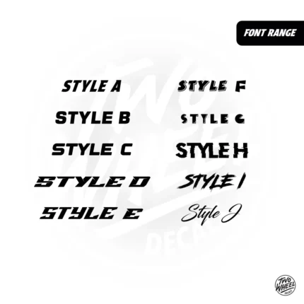 Rider Id Font Styles