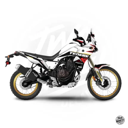 Tenere T700 White Black Red Gold Render