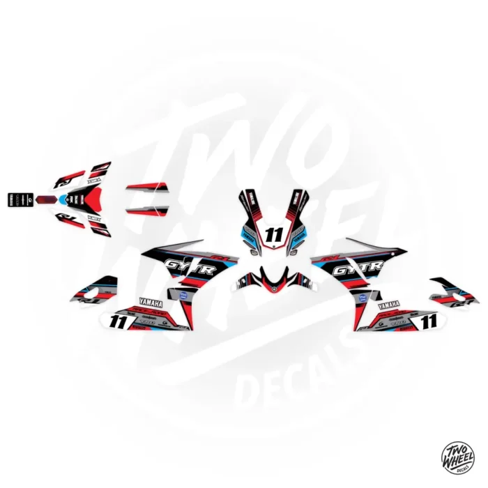 Rbk hk2 yamaha r1 black red lightblue white flat
